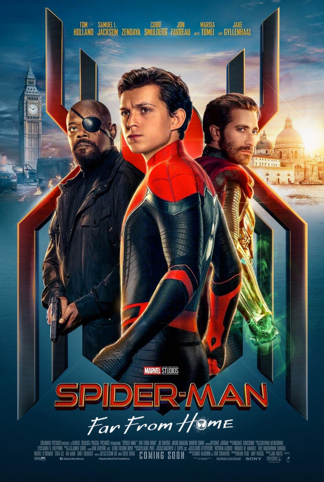 Jake Gyllenhaal, Spider Man, Spider Man: Far From Home, Samuel L. Jackson, Tom Holland, PopViewers