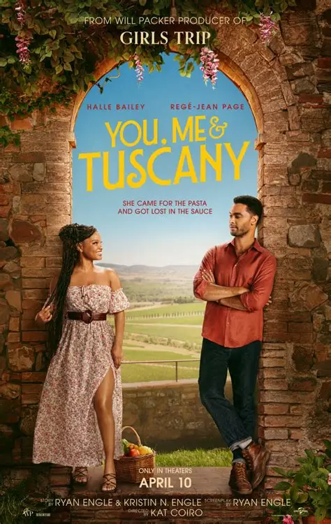 Halle Bailey and Regé-Jean Page, You, Me & Tuscany trailer, popviewers.com